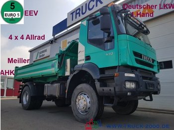 Camião basculante Iveco Trakker 410 4x4 Meiller 3S. 1.Hand Deutscher LKW: foto 1