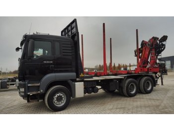 Camião para transporte de madeiras MAN TGS 26.540 XL 6x4 Doll-Kurzholz, KESLA 2111Z: foto 1