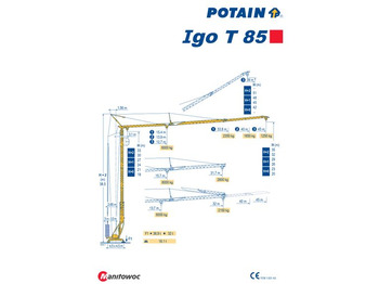 Potain IGO T 85 - Guindaste de torre