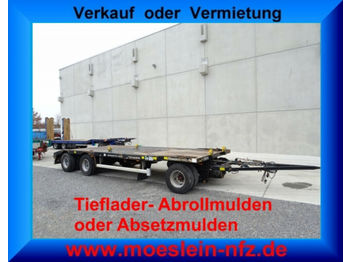 Reboque transportador de contêineres/ Caixa móvel Möslein MTH 3 3 Achs Kombi- Tieflader- Anhänger fürAbrol: foto 1