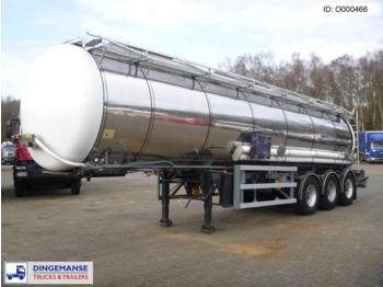 Semi-reboque cisterna para transporte de produtos químicos LAG Chemical tank inox 30 m3 / 1 comp + pump: foto 1