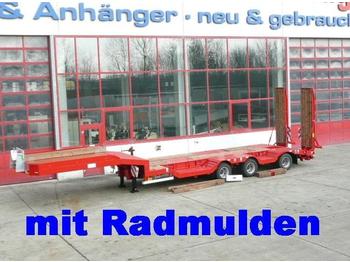 Möslein Satteltieflader mit Radmulden - Semi-reboque baixa