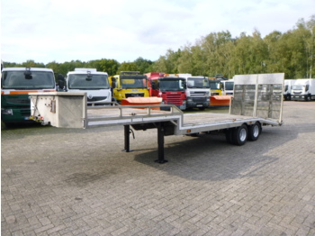Veldhuizen Semi-lowbed trailer (light commercial) P37-2 + ramps + winch - Semi-reboque baixa