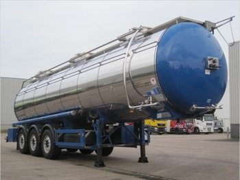 Feldbinder 32.000 l., 3 comp.+ Webasto, weight: 6.750 kg. - Semi-reboque cisterna