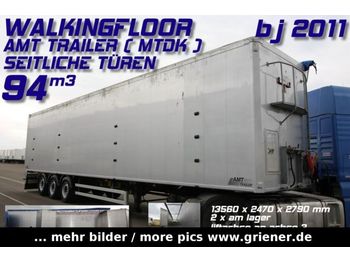 AMT TRAILER MTDK /94 m³/SEITENTÜREN LIFT 10400kg  - Semi-reboque piso móvel