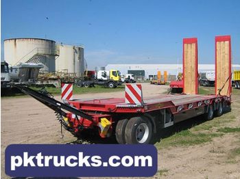 Humbaur 3-axle drawbar trailer - Semi-reboque plataforma/ Caixa aberta