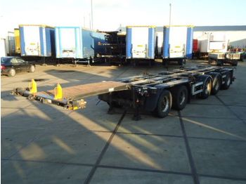D-TEC CT-53 - 53.000 Kg - 5 axle combi trailer / 2x stuur as - Semi-reboque transportador de contêineres/ Caixa móvel